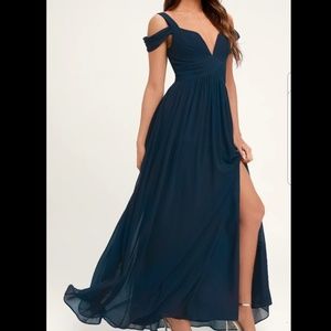 Lulu's Ocean of Elegance Blue Dress OBO